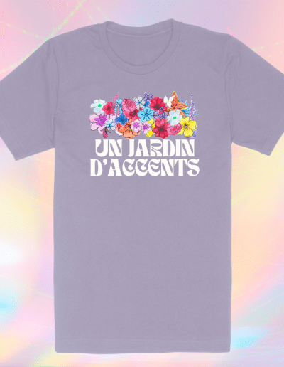 T-shirt 50 ans «Un jardin d’accents»